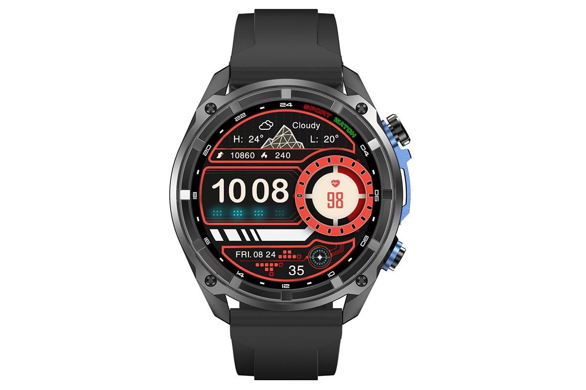 1.43 Inch Outdoor Smart Watch 100+ Sports Modes Bluetooth Call Flashlight 3ATM Waterproof