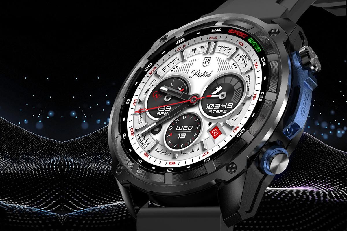 1.43 Inch Outdoor Smart Watch 100+ Sports Modes Bluetooth Call Flashlight 3ATM Waterproof