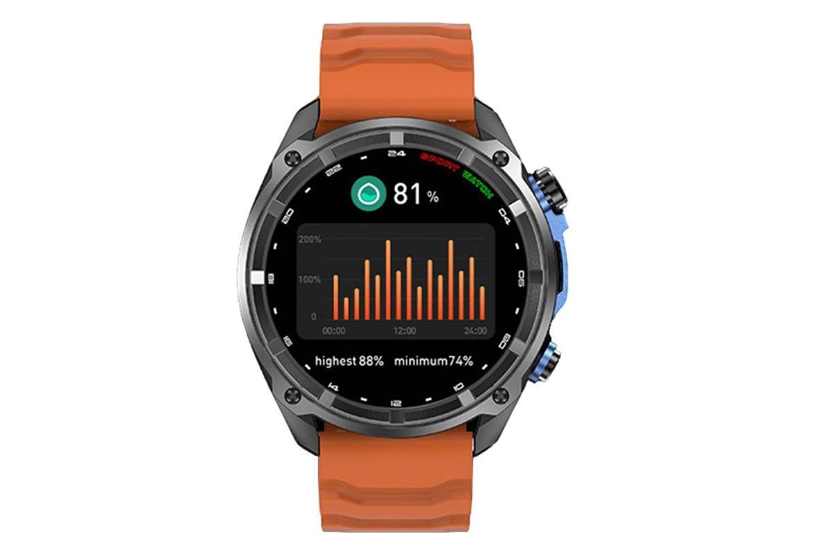 1.43 Inch Outdoor Smart Watch 100+ Sports Modes Bluetooth Call Flashlight 3ATM Waterproof