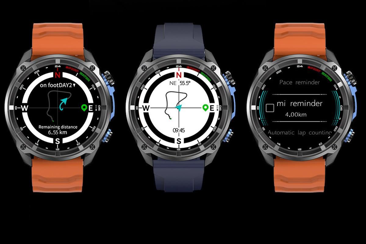 1.43 Inch Outdoor Smart Watch 100+ Sports Modes Bluetooth Call Flashlight 3ATM Waterproof