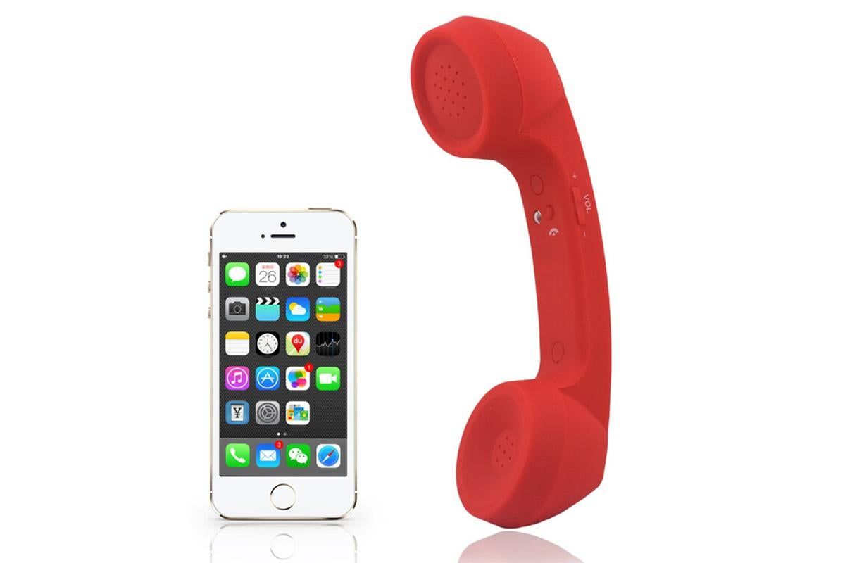 1M Retro Wired Handheld Telephone Handset with Microphone Type C Plug for Smartphones PC
