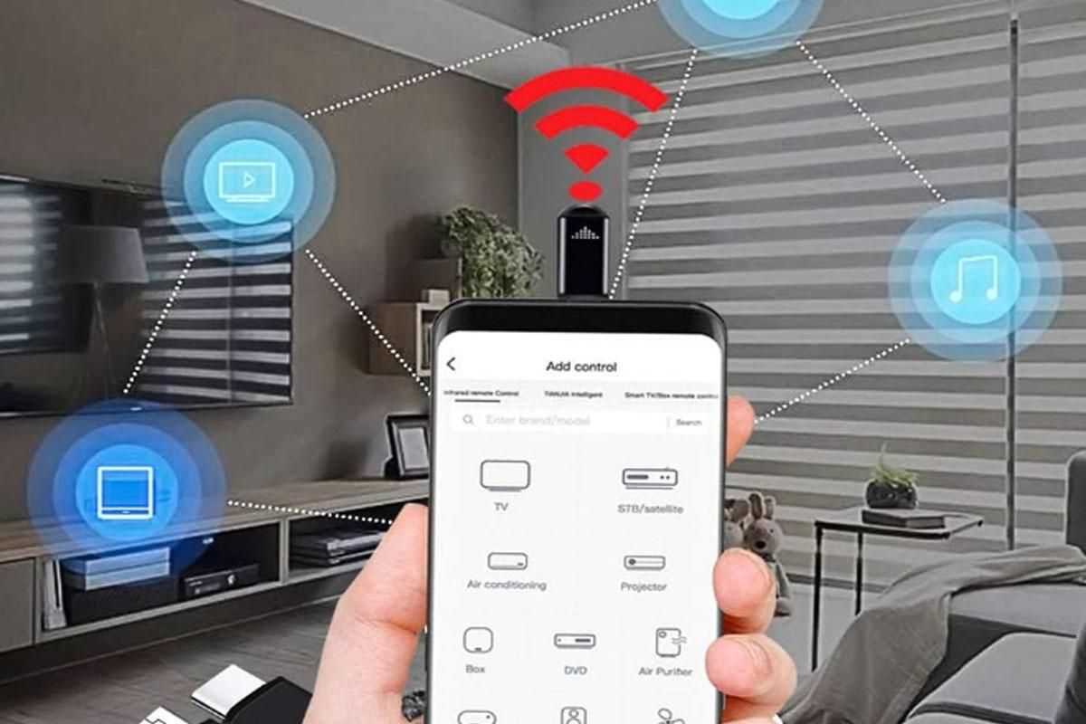 Mini Smartphone IR Remote Controller Adapter for iPhone Mini Infrared Universal Control All in One Air Conditioner/TV/DVD/STB -USB-C