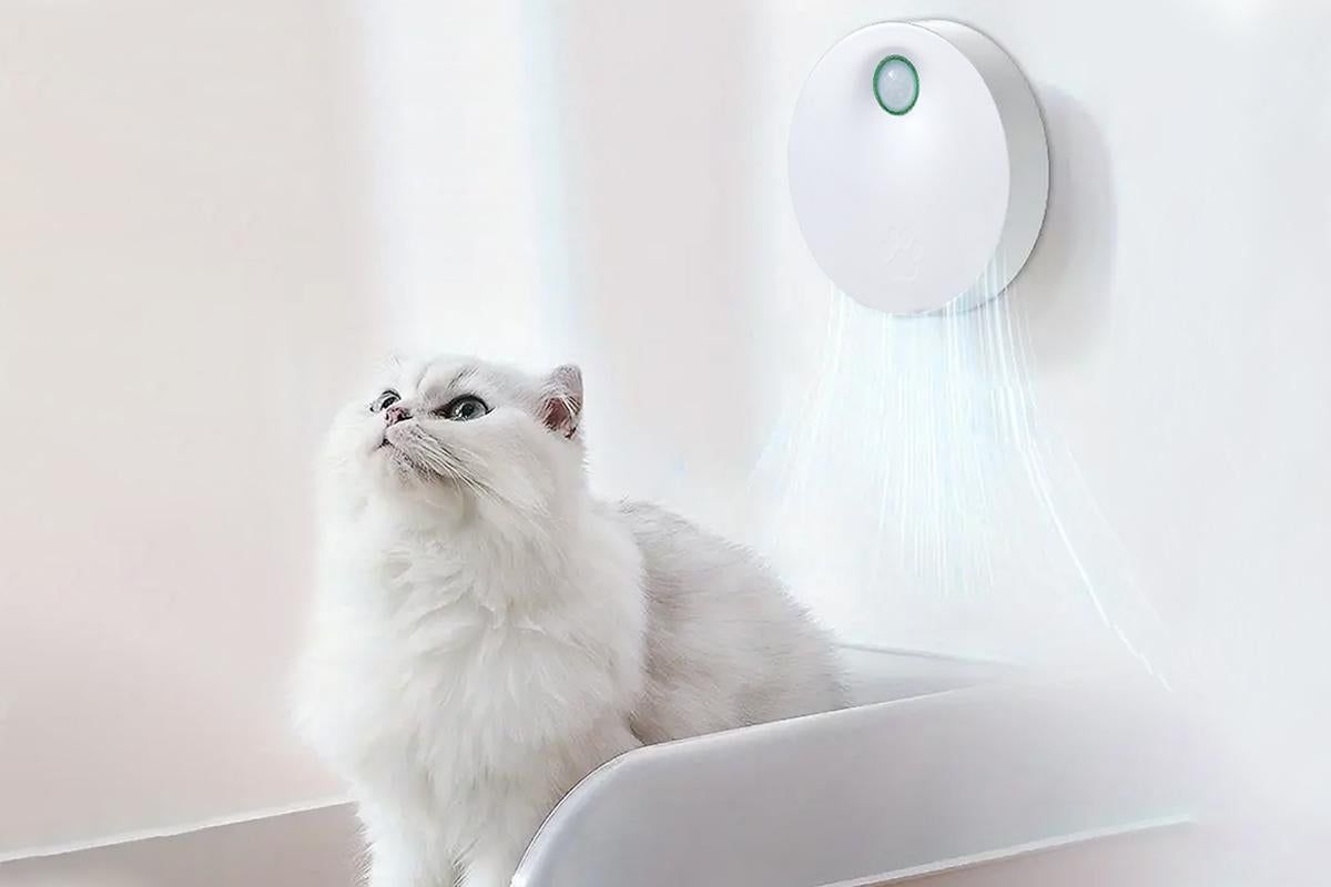 USB Rechargeable Smart Pet Litter Deodorizer Pet Litter Box Odor Eliminator
