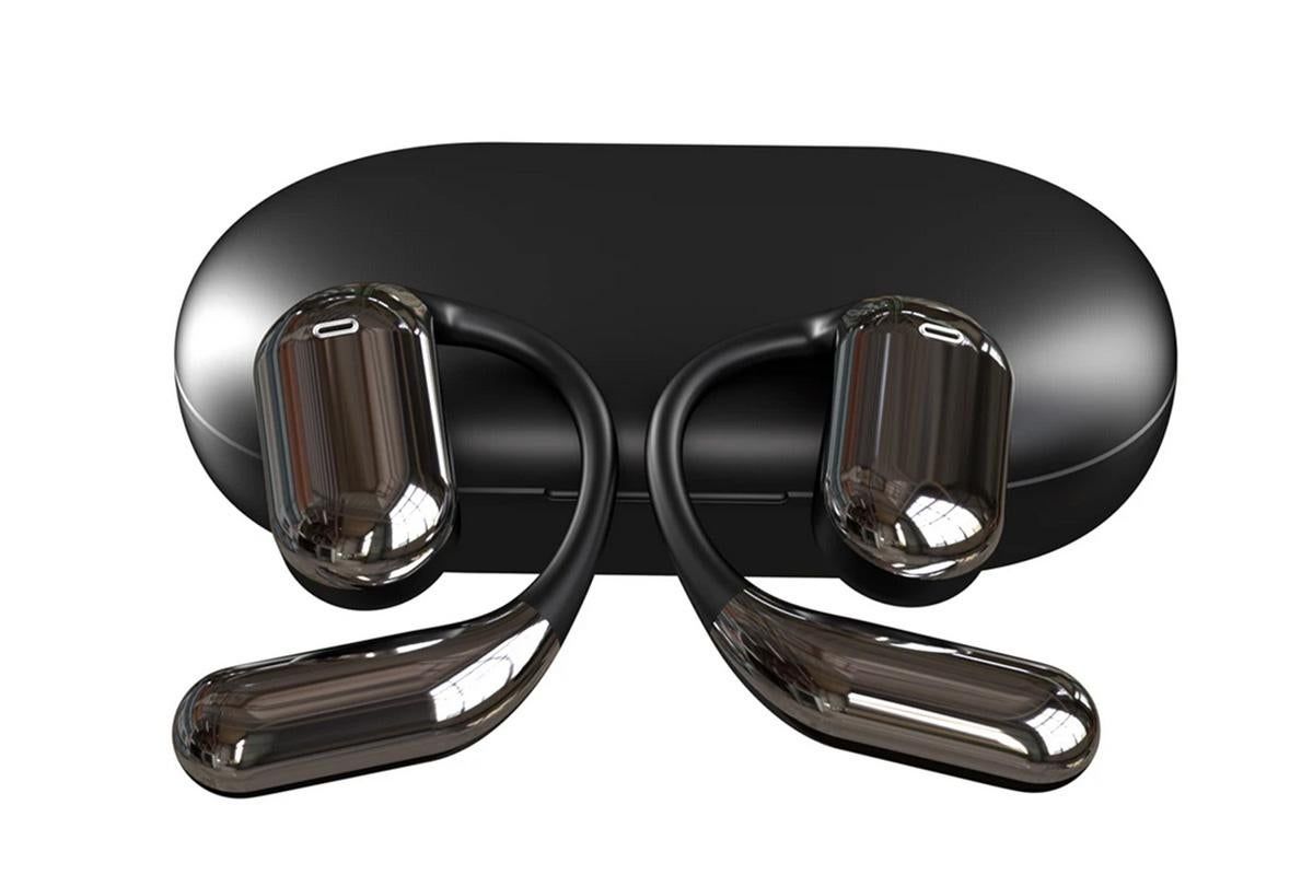 Real-Time AI Translation Earbuds Wireless Headphones for Travel Meetings Learning - Black
