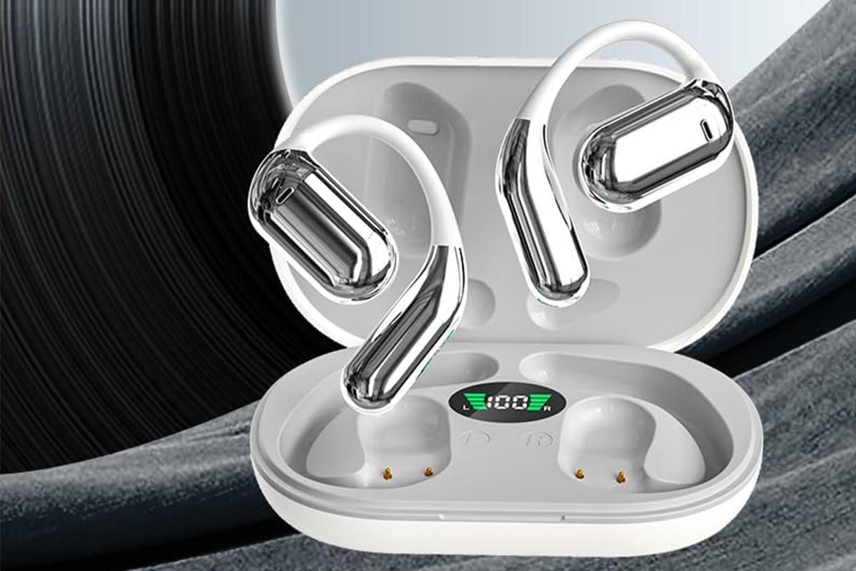Real-Time AI Translation Earbuds Wireless Headphones for Travel Meetings Learning - White