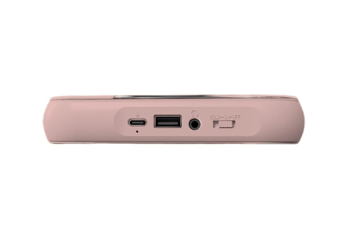Portable CD Player Bluetooth 5.3 with HiFi Speakers Rechargeable Walkman Supports CD USB MP3 for Home - Pink