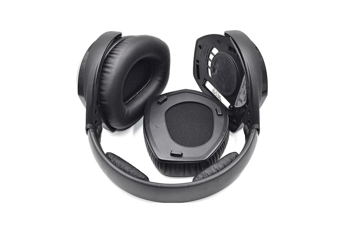 Replacement Ear Pads Cushions Mesh Cover For Sennheiser HDR RS165/175 -Faux Frog Skin Style