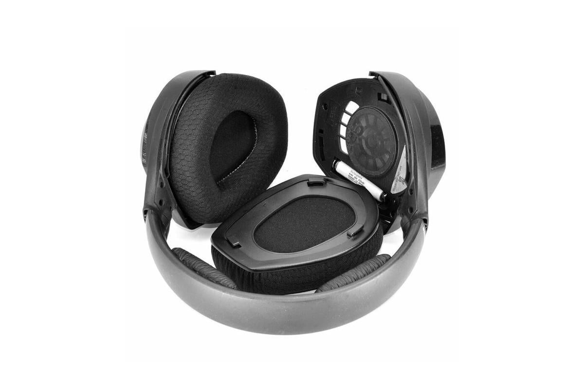 Replacement Ear Pads Cushions Mesh Cover For Sennheiser HDR RS165/175 -Protein Leather Style
