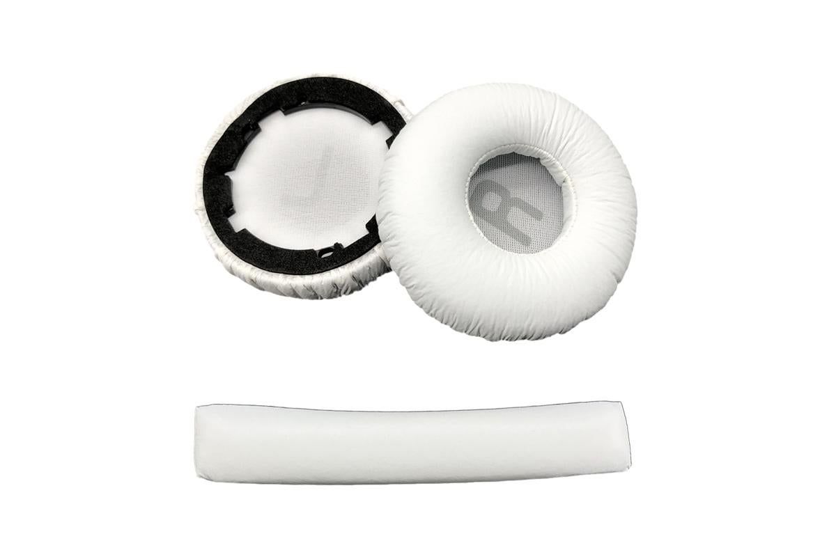 Ear Pads Cushion Cover Replacement Headband Replaceable Foam Headphone Cover for JBL Tune600BT T660NC T670NC Wireless Headphone Ear Pads Headphone Ear Pad Repair Parts -White