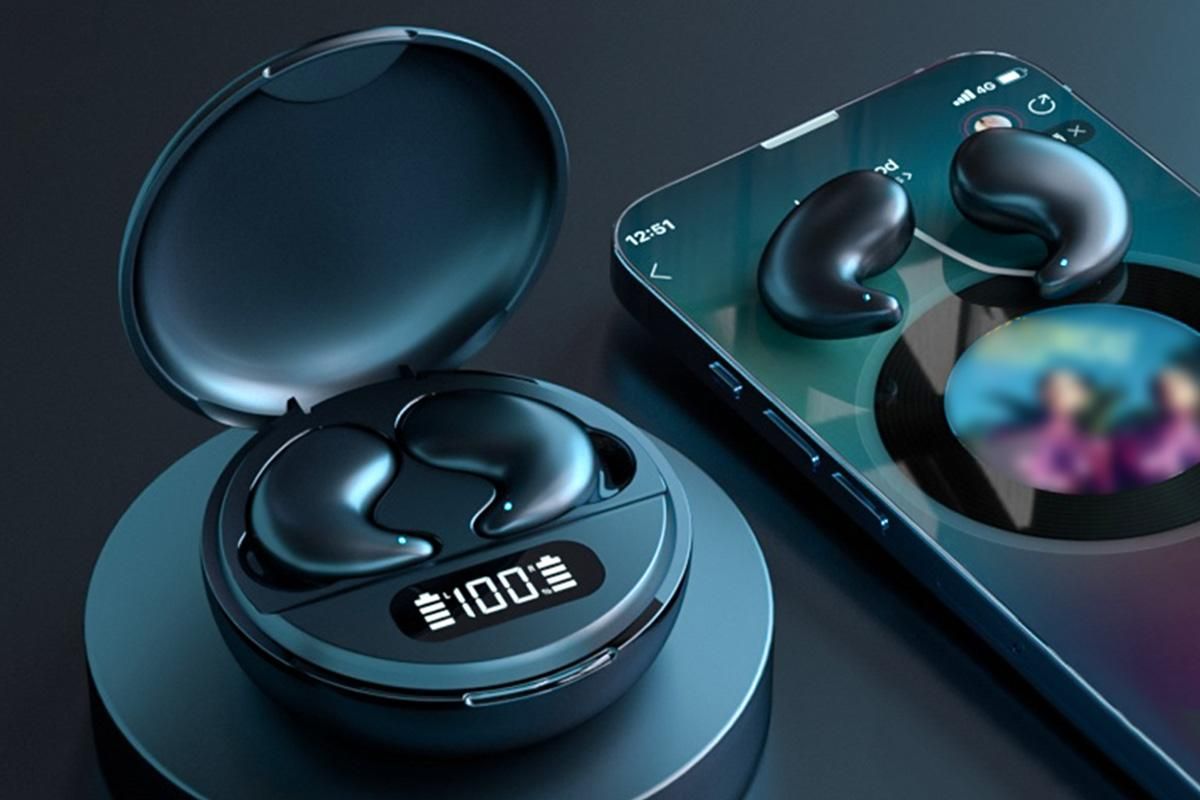 Invisible Sleep Wireless Earbuds Bluetooth 5.3 In-Ear Headphones for Side Sleeping