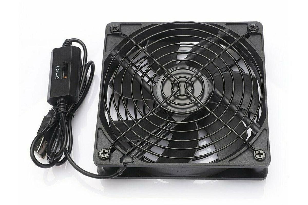 USB Cooling Fan with Speed Controller for Computer Case PC CPU Case DC 5V Office Use