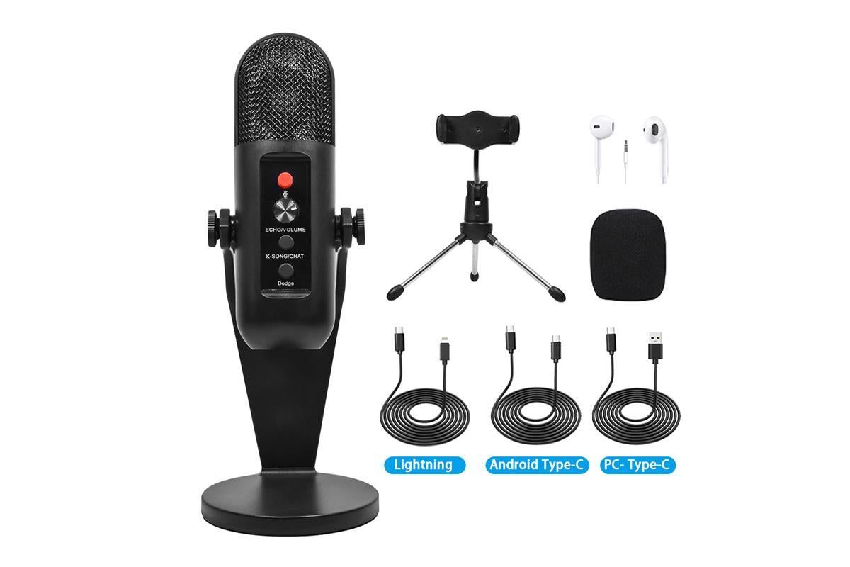 USB Microphone Computer PC Mic Plug&Play Gaming Microphones
