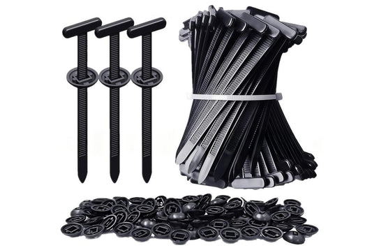 200Pcs Nylon Universal Cable Tie Buckle Zip Tie for Car Repair Wire Bundling