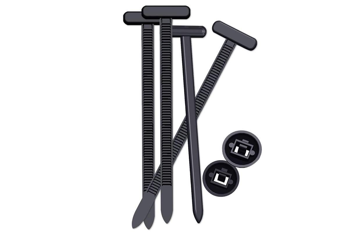 200Pcs Nylon Universal Cable Tie Buckle Zip Tie for Car Repair Wire Bundling