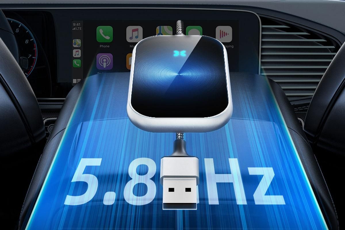 2 in-1 Wireless Adapter Bluetooth Car Play Dongle Wireless CarPlay and Android Auto Adapter for iPhone