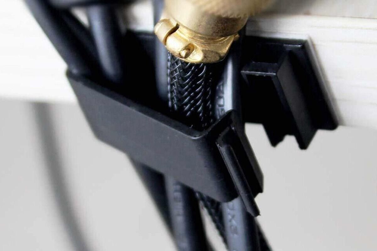 Set of 4Pcs Multi Slots Self Adhesive Cable Holder Cable Clips