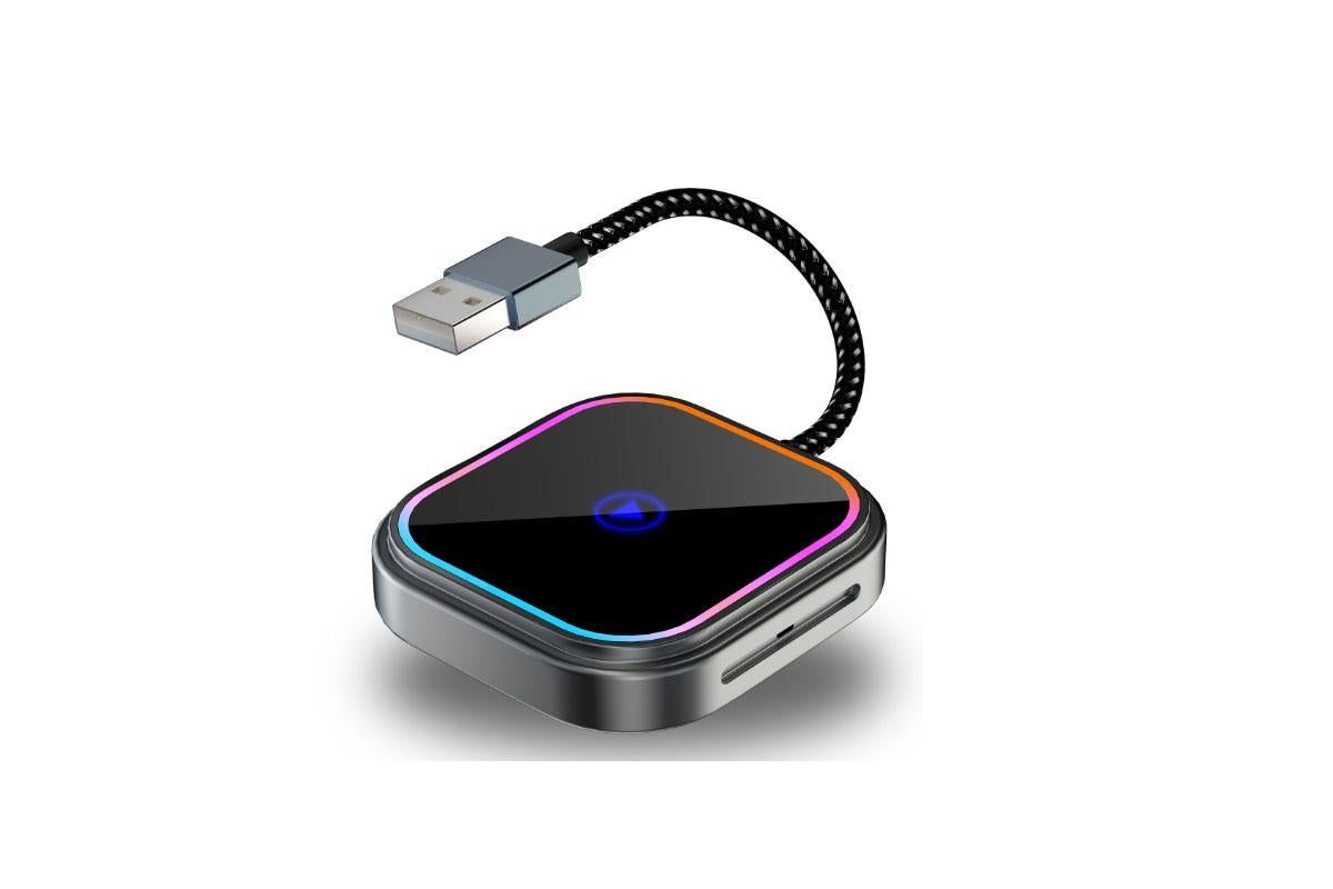 Wireless CarPlay Adapter for Car USB to Type-C Plug and Play Compatible with iPhone