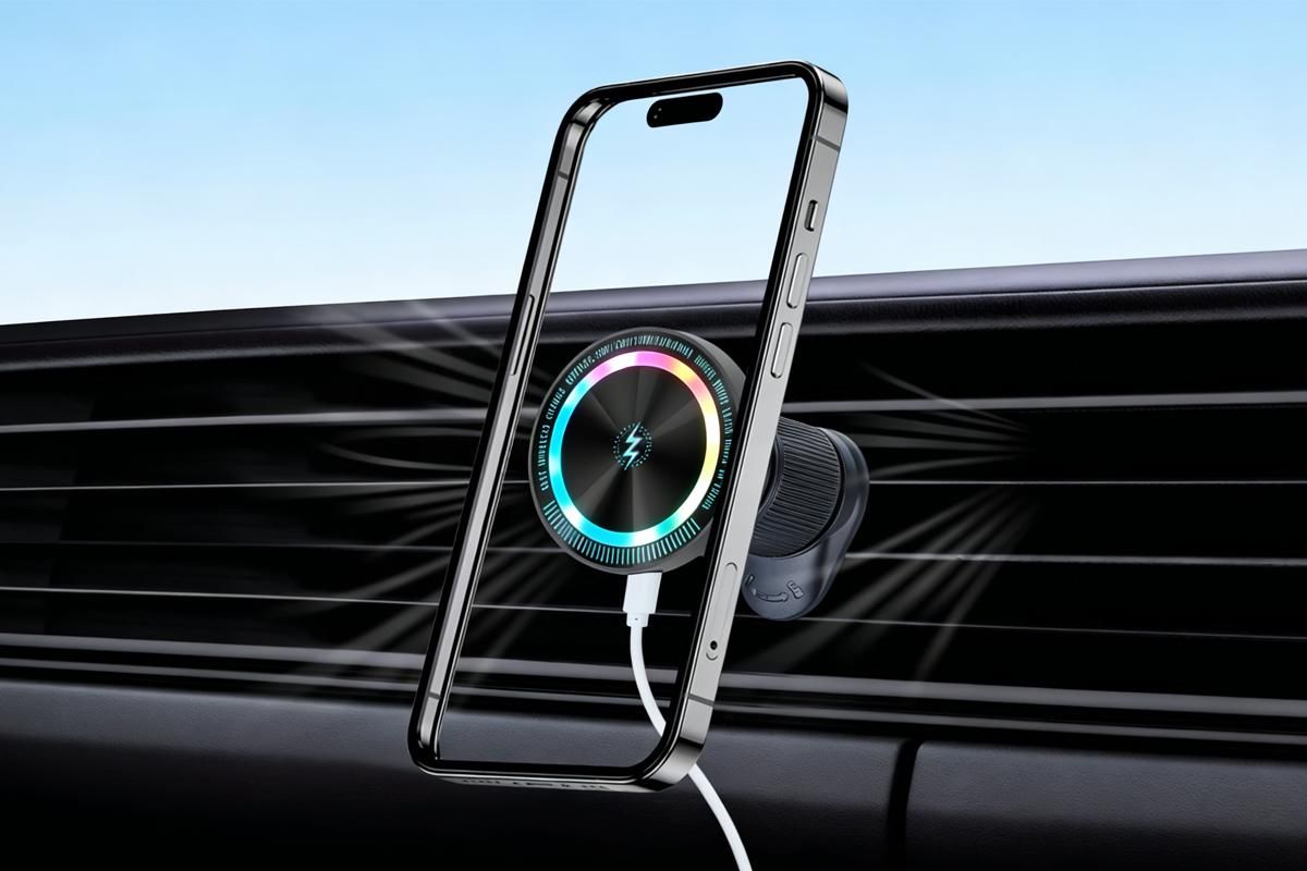 15W Wireless Car Charger Phone Holder Mount Mag Safe for iPhone 12 13 14 Pro Max