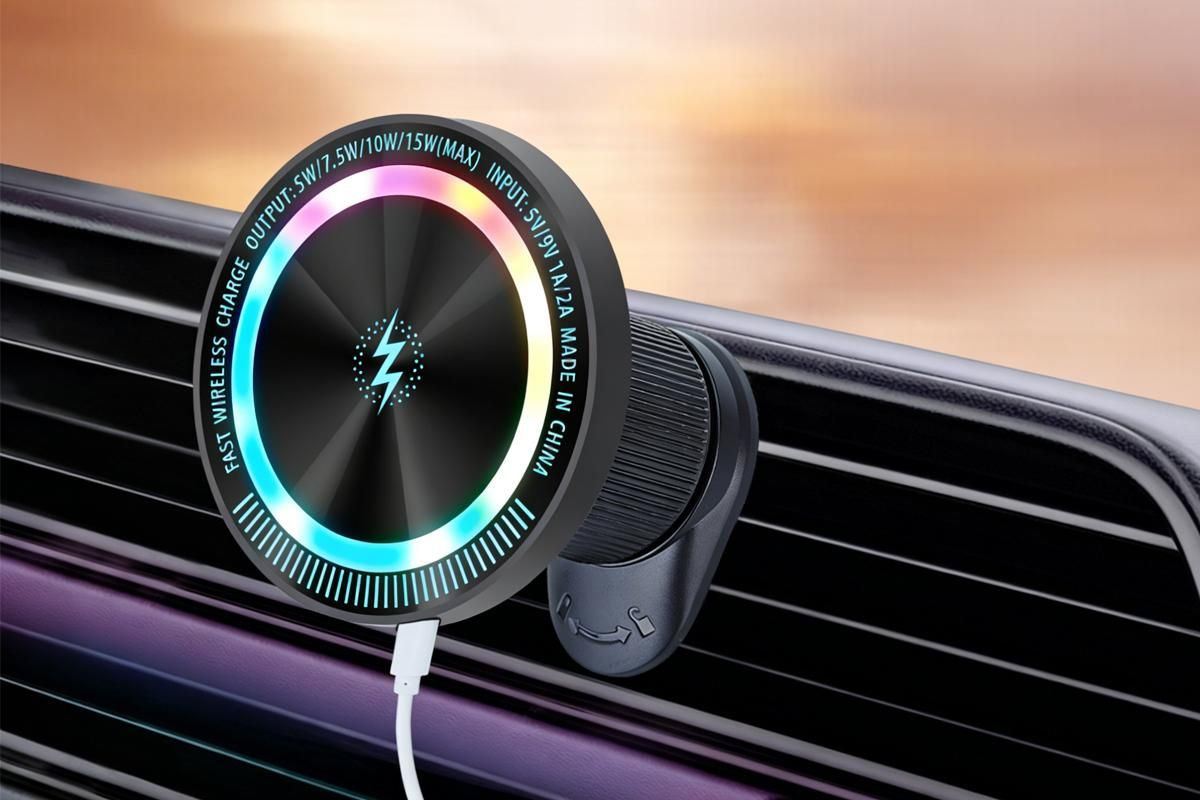 15W Wireless Car Charger Phone Holder Mount Mag Safe for iPhone 12 13 14 Pro Max
