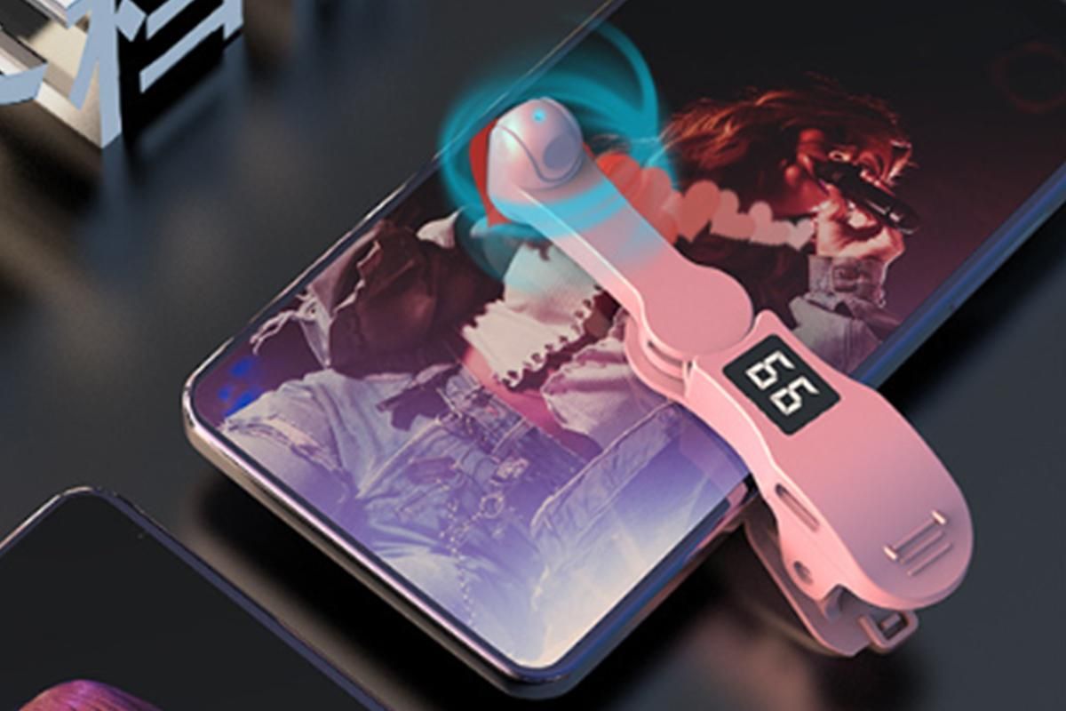Smart Digital USB Clip on Auto Clicker for Mobile Phone Screen Live Likes - Pink