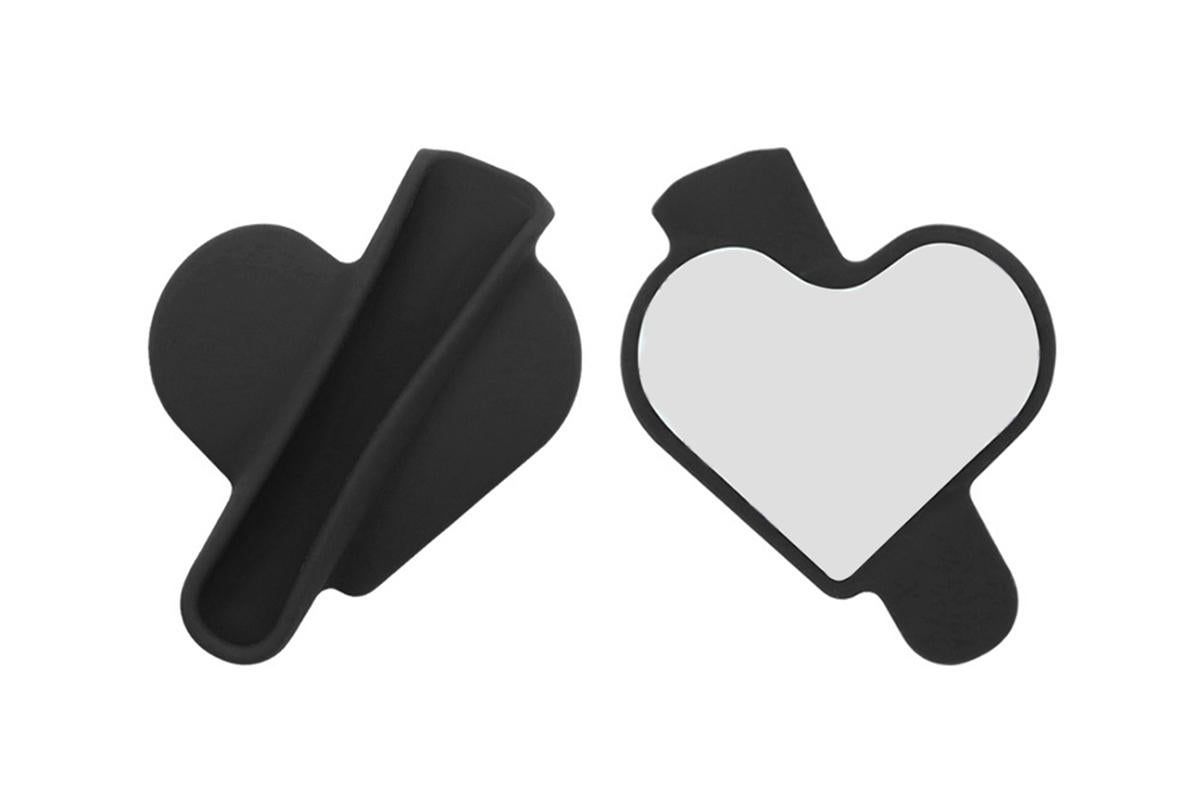 Holder for Rhode Skin Lip Lipstick Holder for Phone Case Peel and Stick Silicone Cover -White & Black