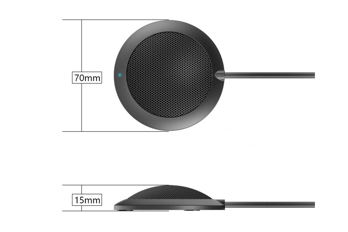 Conference USB Microphone Computer Desktop Mic with LED Indicator Plug and Play