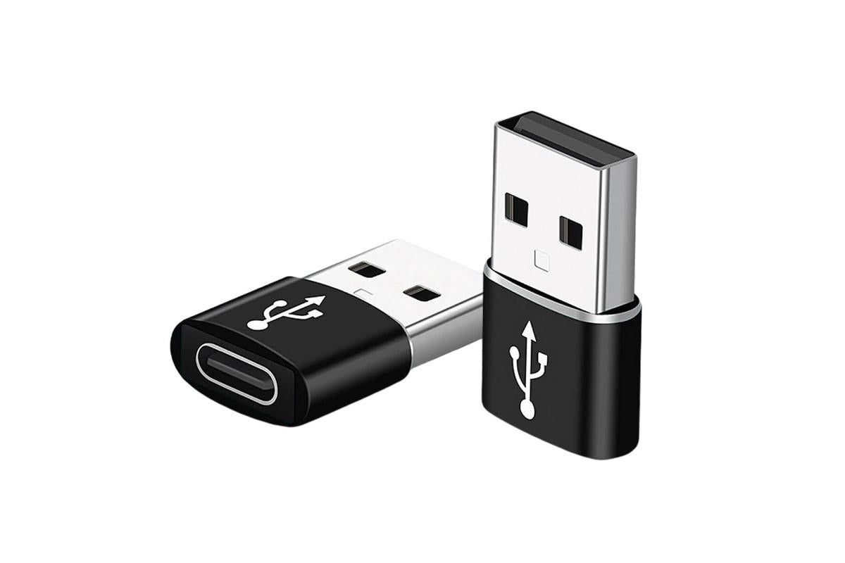 2Pack USB 3.0 to Type C 3.1 Adapter Notebook Charger USB Male to USB C Female Phone Charging Converter Earphone USB Cable Connector