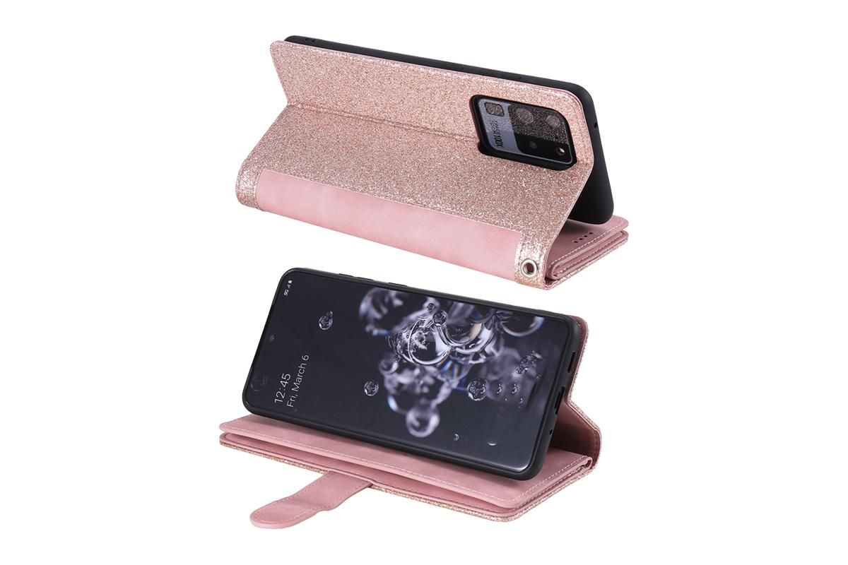 for iPhone 15 Series Case Leather Wallet Flip Cover -Pink /iPhone 15 Pro Max