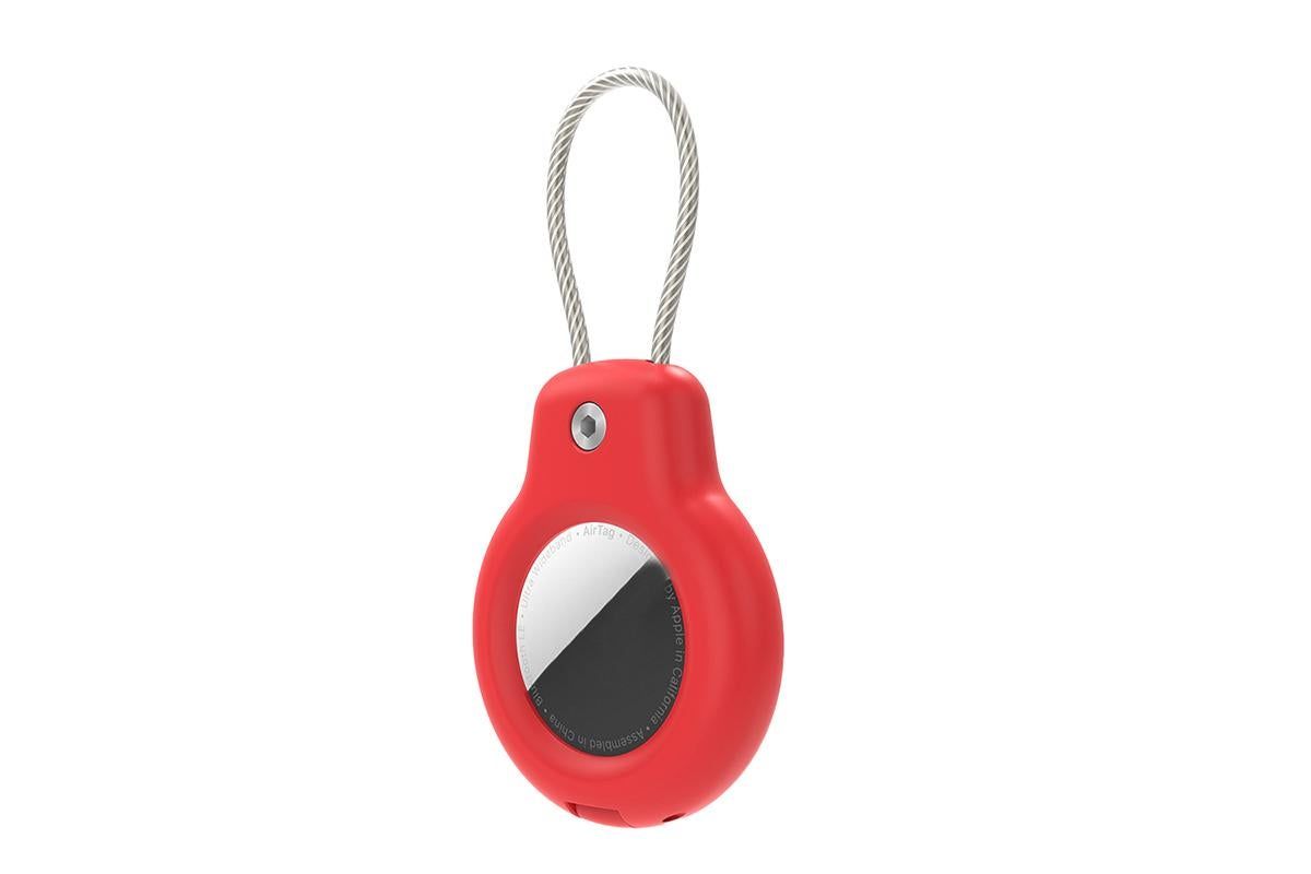 Durable Protective Case Shockproof Holder Case Accessories for Airtag -Red