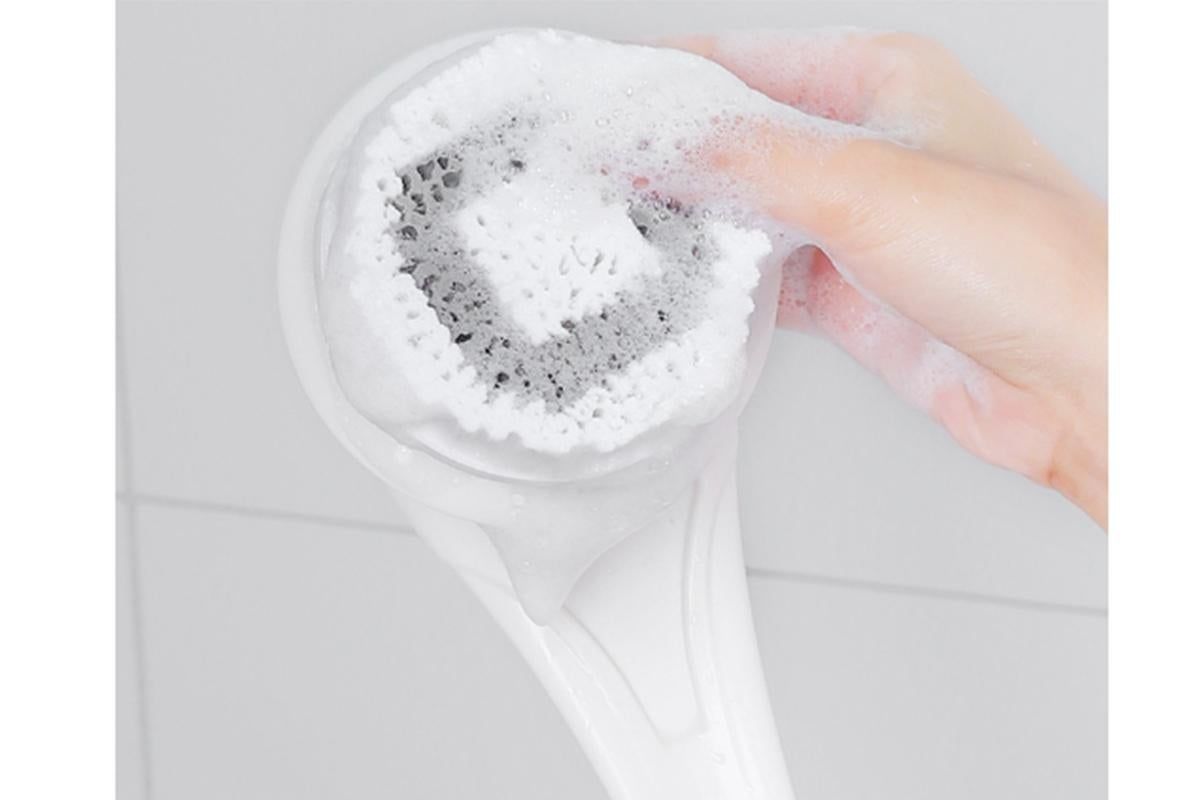 Electric Back Scrubber Body Brush Exfoliating Bath Brush for Shower - Pink