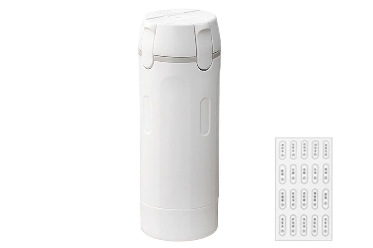 4 in 1 Travel Dispenser with 30ml Travel Bottles Travel Bottles for Shampoo Lotion - White