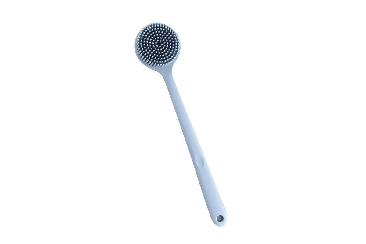 Long Handle Bath Shower Brush Back Scrubber Back Scrubber for Shower Bath Body Brush with Long Handle for Men and Women -Blue