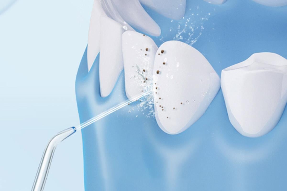Water Dental Flosser Pick for Teeth 5 Modes Cordless Portable 320ML Larger Tank Water Teeth Cleaner IPX7 Waterproof Flossing Cleaning Picks for Home Travel