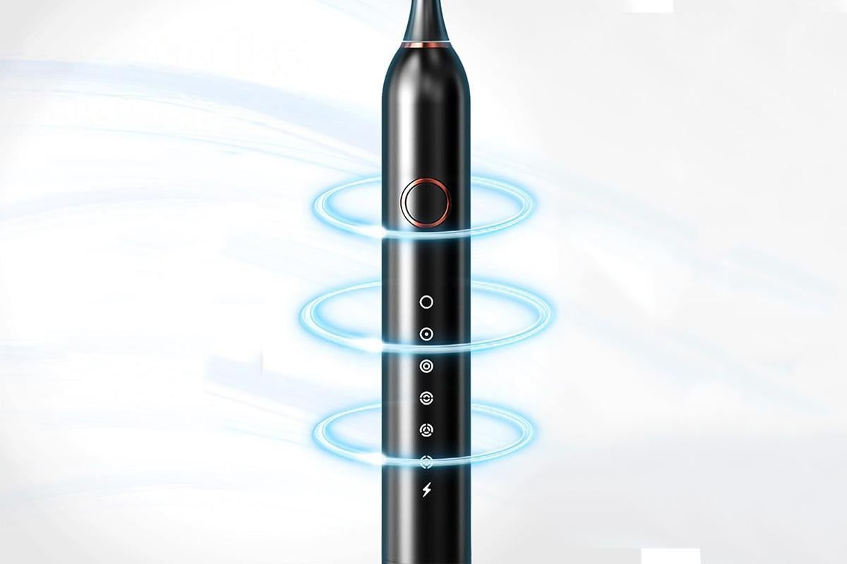 22000 VPM Electric Toothbrush for Adults with 10 Brush Heads and 6 Modes Toothbrush Sets - Black