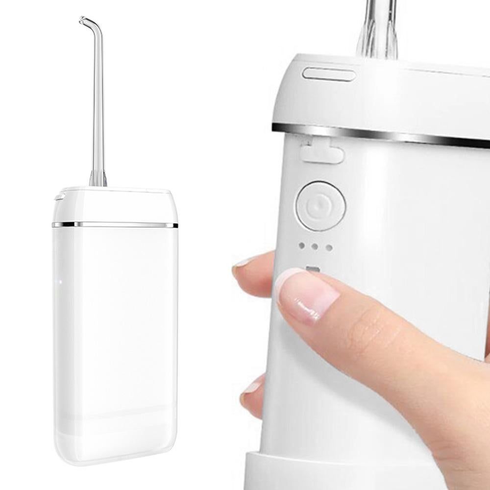 Water Flosser 3 Modes and IPX7 Waterproof Travel Water Flossers for Teeth and Braces - White