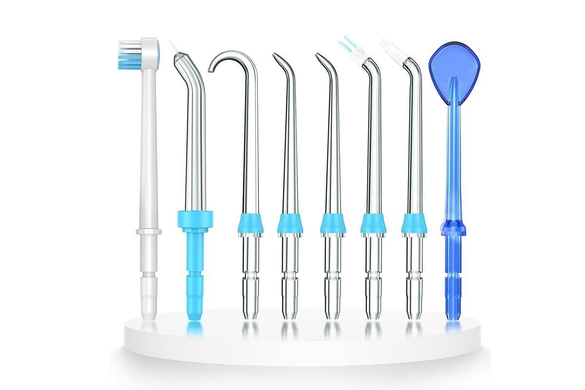 8-Piece Nozzle Set For Waterpik Water Flosser And Dental Flosser