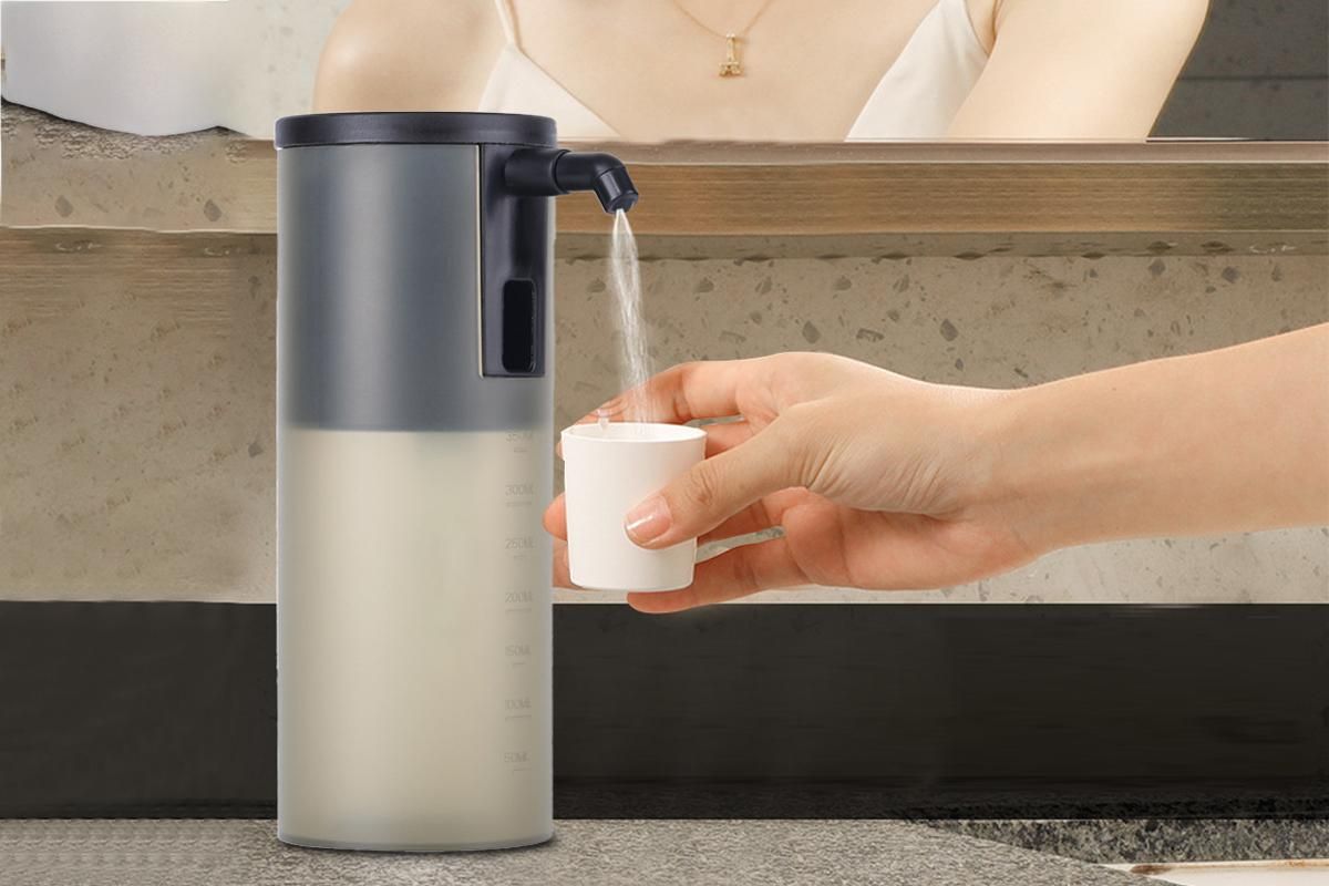 Rechargeable Portable Automatic Mouthwash Dispenser for Bathroom -Black