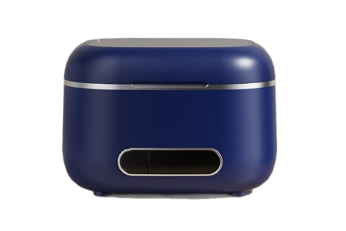 Ultrasonic Retainer Cleaner Machine 50kHz Ultrasonic Dentures Cleaner for Night Guards Braces Aligner Toothbrush Jewelry and More - Blue