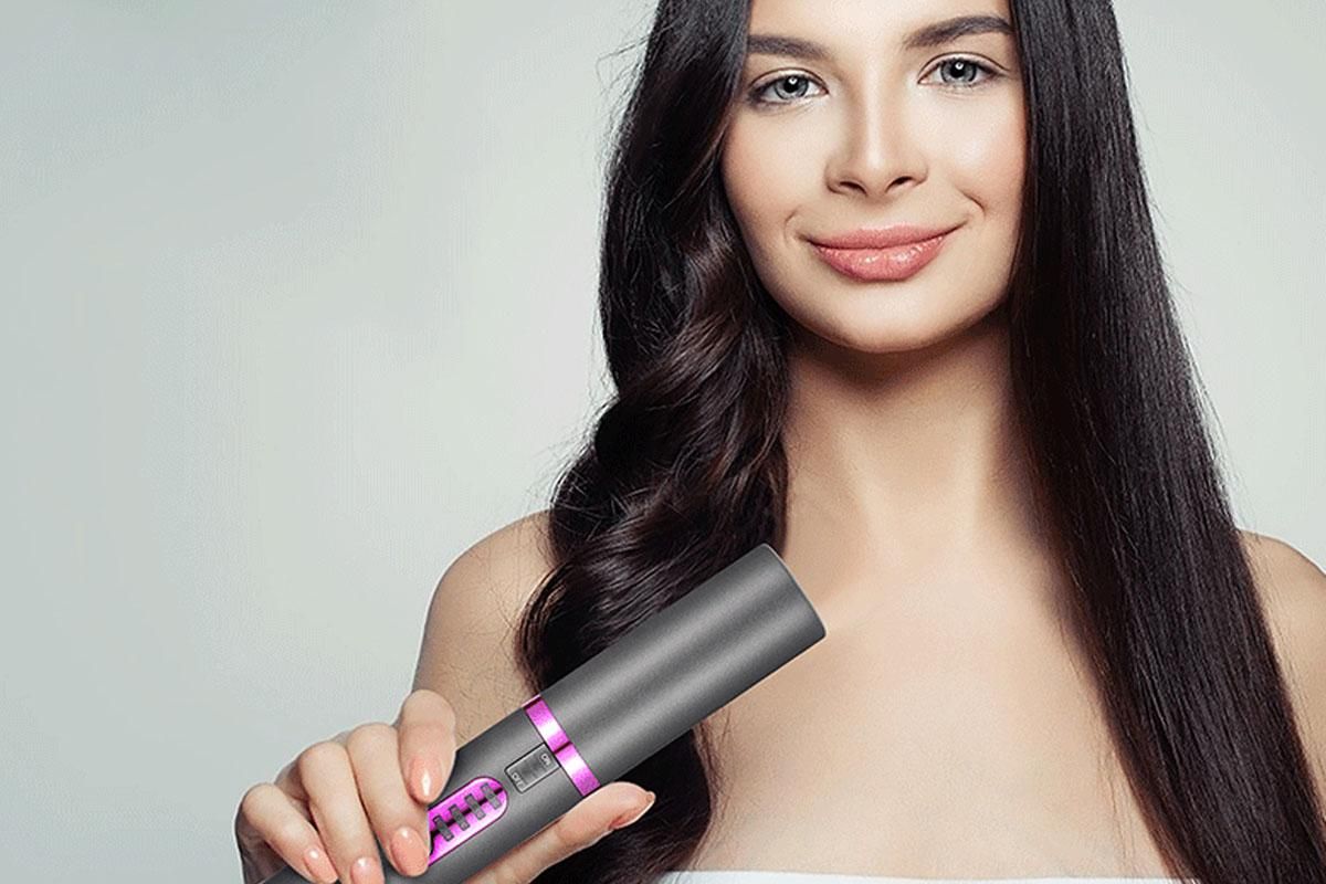 Cordless Hair Straightener and Curler 2 in 1 Mini Ceramic Flat Iron for Travel
