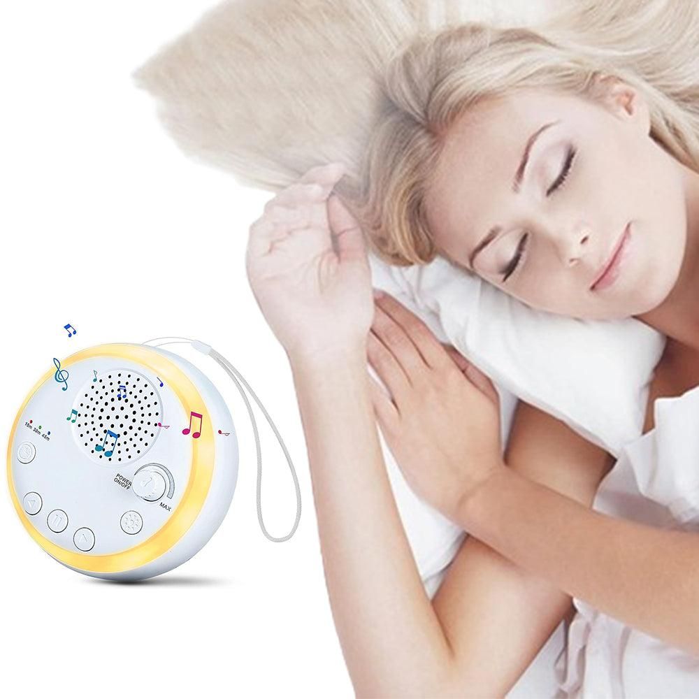 White Noise Machine Portable Sound Machine 6 Soothing Natural Sounds with Noise Canceling for Office & Sleeping