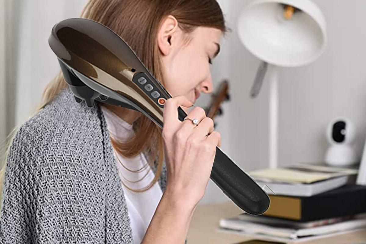 Rechargeable Hand Held Deep Tissue Massager for Muscles