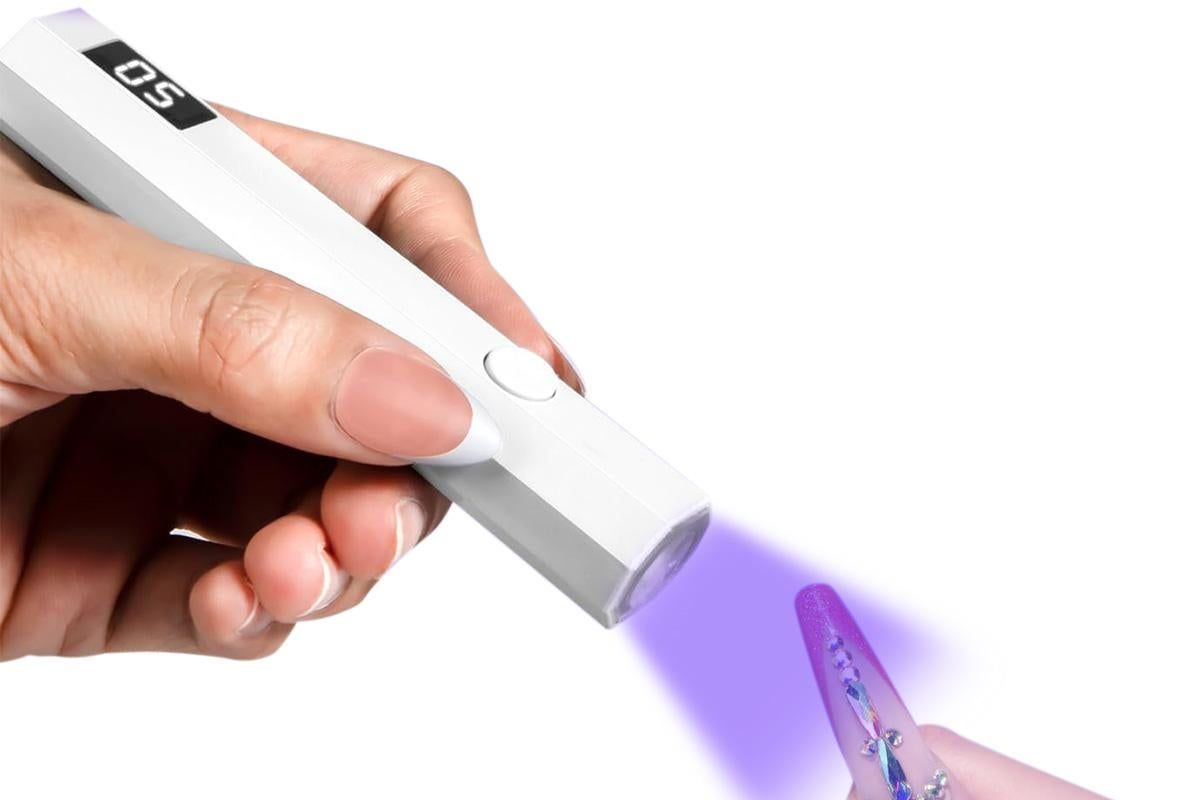 Handheld UV Nail Lamp Portable Gel Nail Dryer for Home Salon Use - White