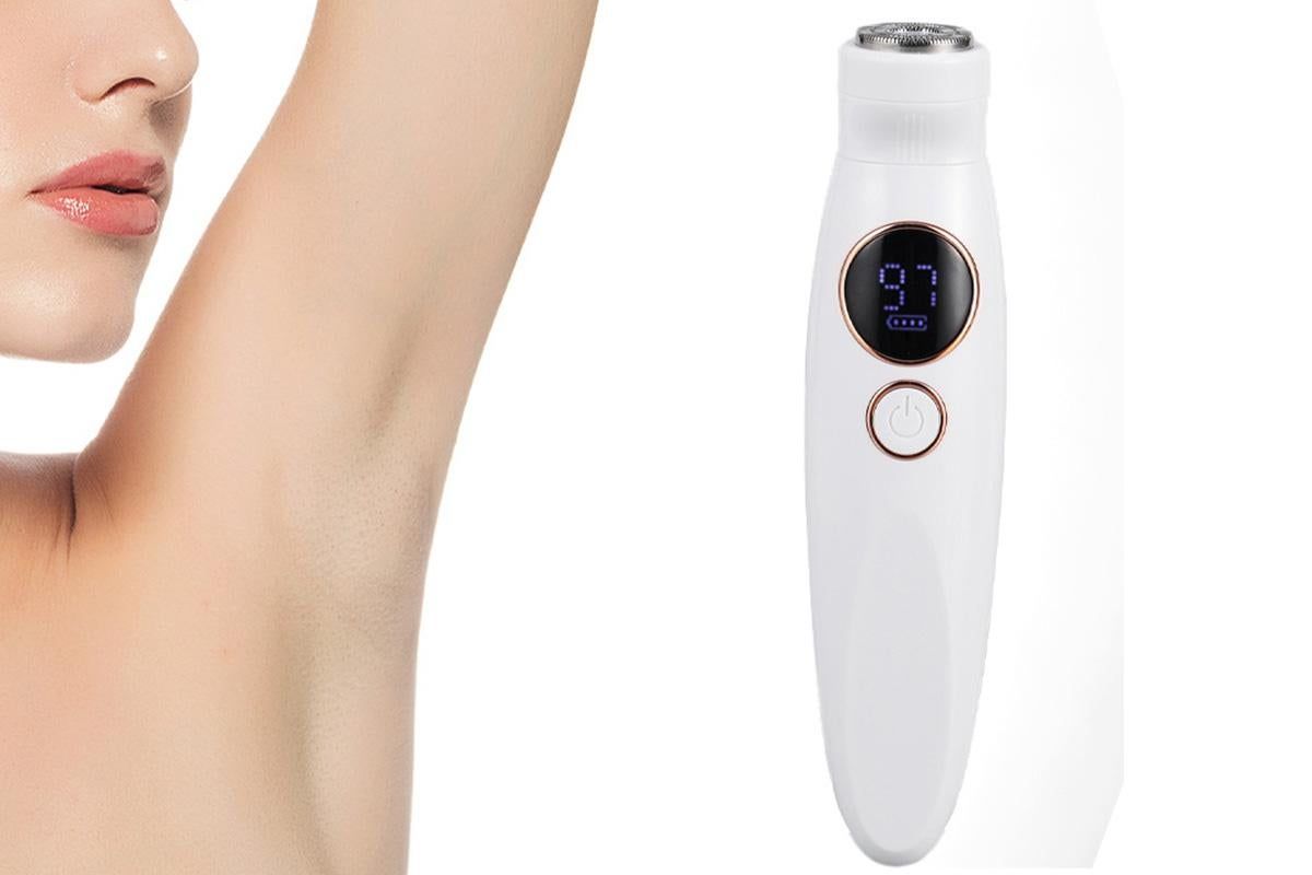 5 in 1 Lady Shavers for Women Bikini Trimmer with LED Display for Underarm Legs