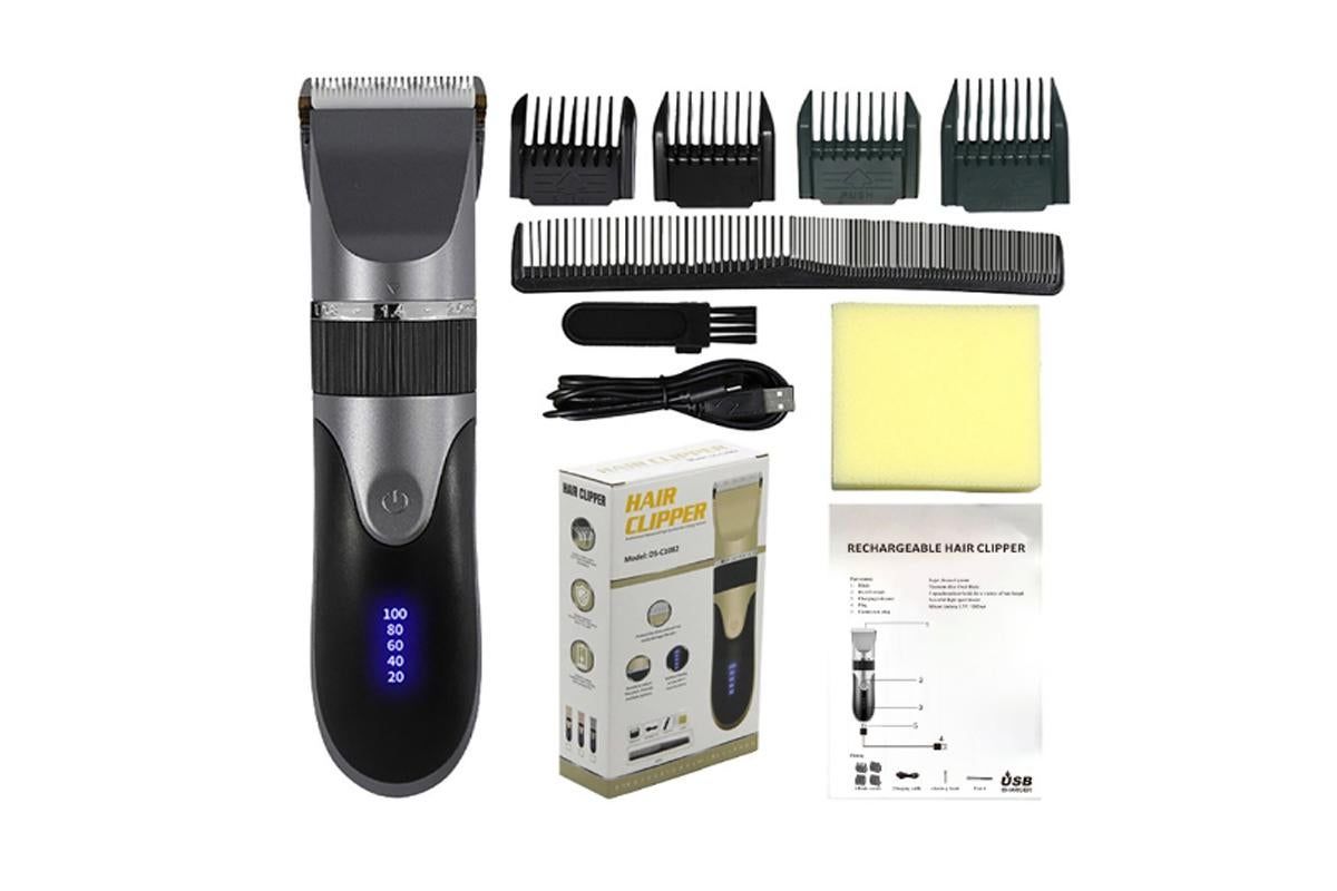 Hair Clippers for Men Professional Cordless Barber Clippers Cutting Mens Hair Trimmer with 4 Guards Mens Cutting Kit -Pink