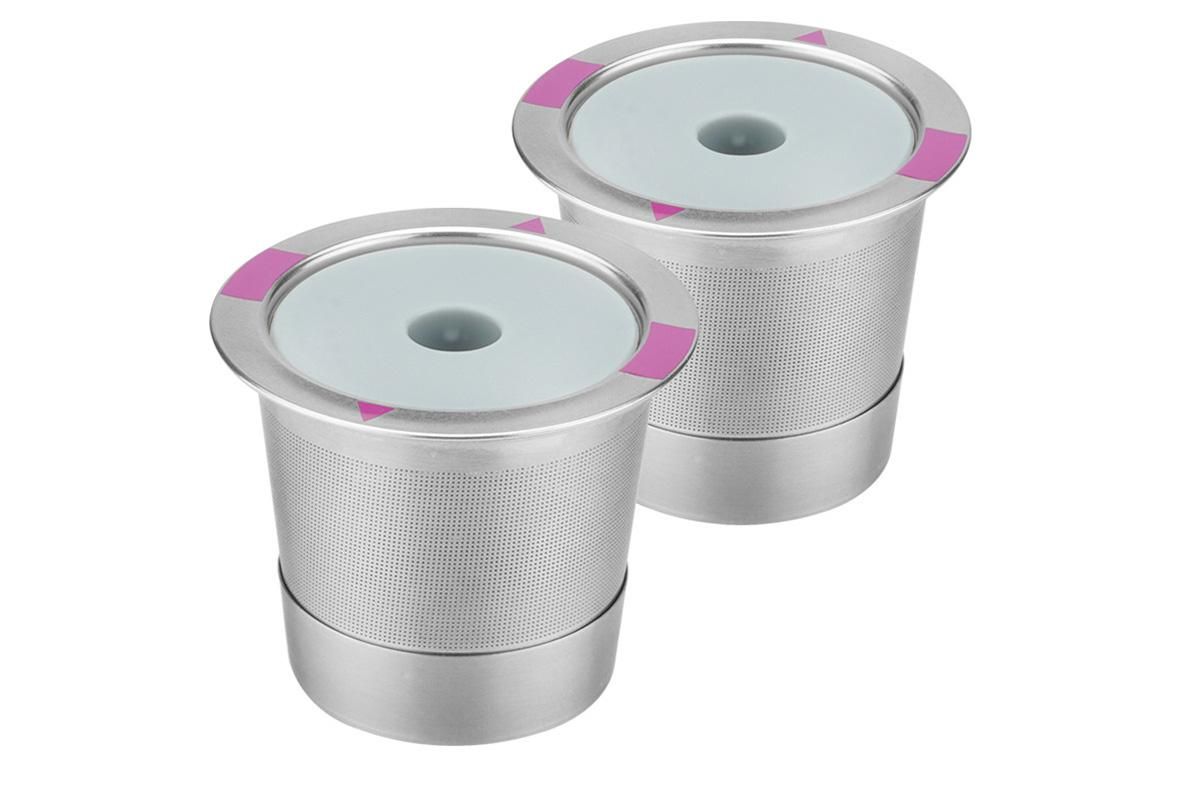 2 PCS Stainless Steel Coffee Filter Pods Compatible With Keurig 1.0 2.0 Reusable K Cups