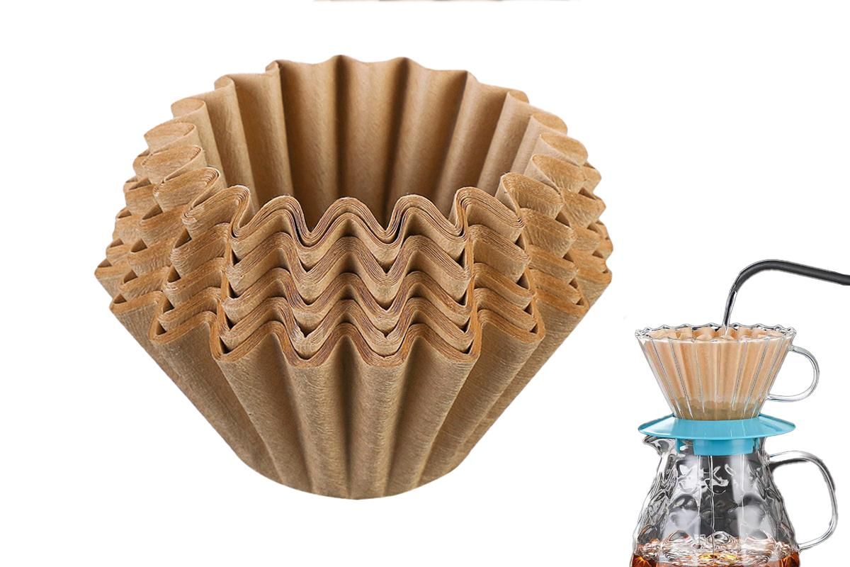 50Pcs Coffee Paper Filters -Brown