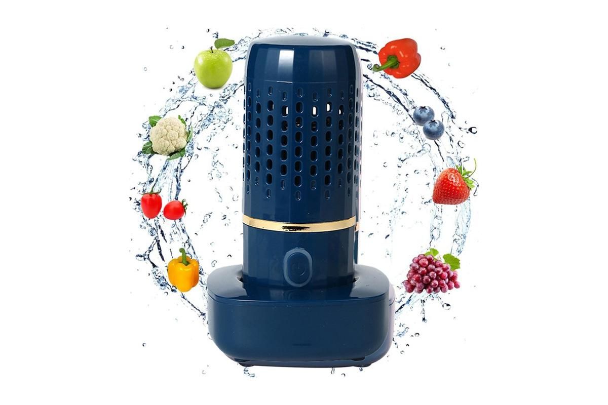 Portable Fruit and Vegetable Cleaning Machine Rechargeable Food Washing Purifier Vegetable Washer -Green