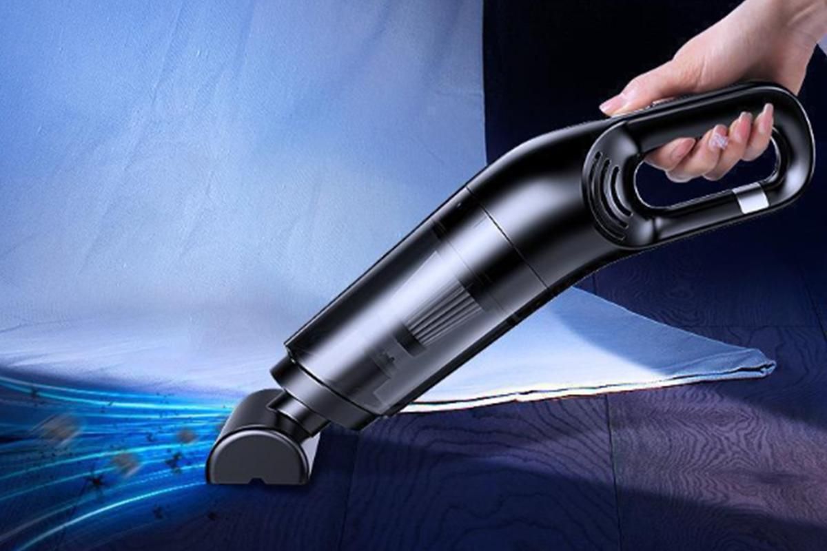 Cordless Handheld Car Vacuum Cleaner 10000Pa Strong Suction USB Rechargeable - Black