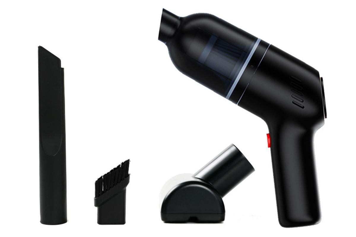 Handheld Car Vacuum Cleaner 9000Pa Rechargeable Portable Cordless Duster - Black