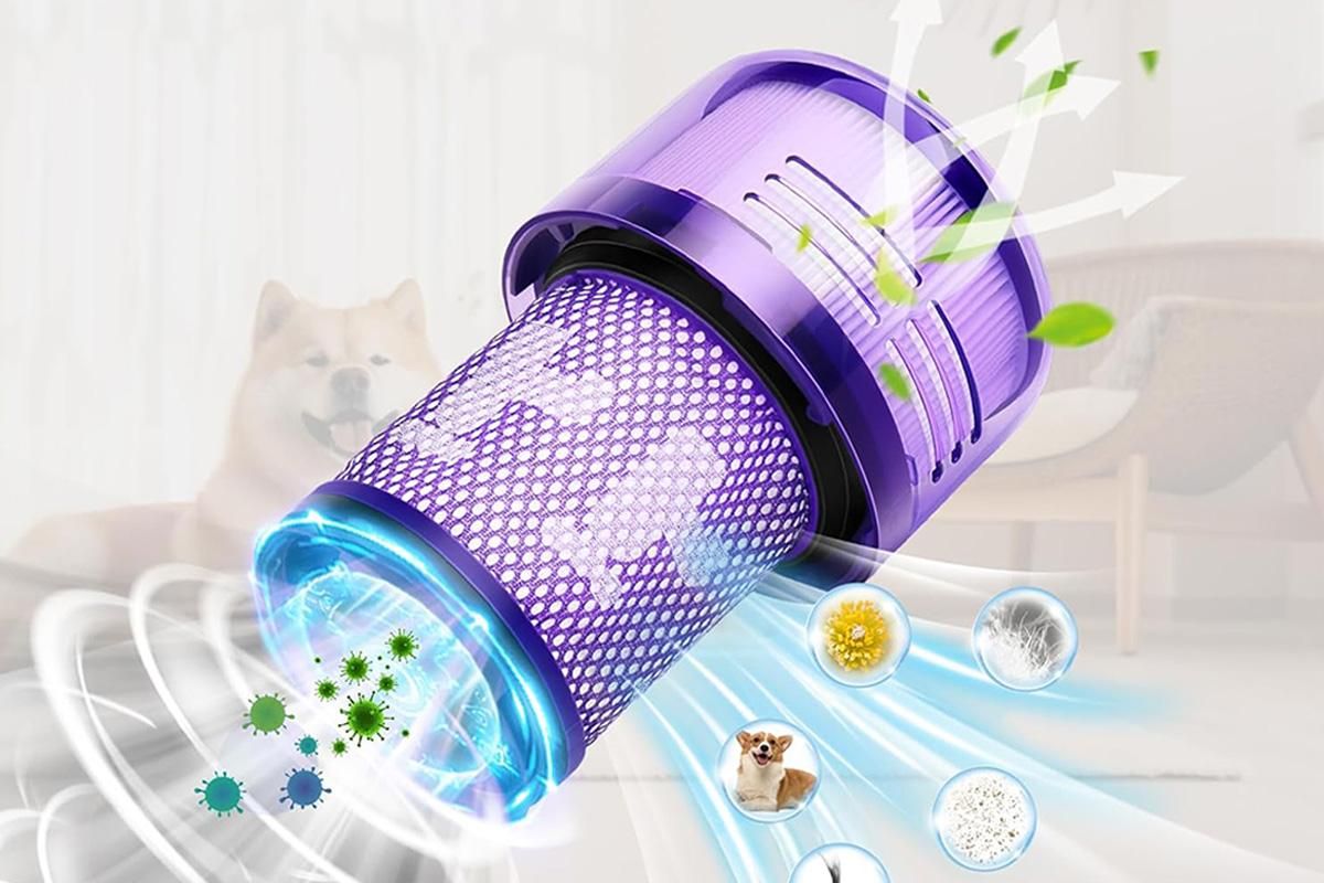 Replacement Filter for Dyson V12 Vacuum High-Efficiency Dust Filter
